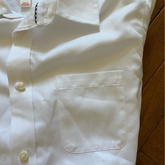 Cat & Jack Boys’ White Long Sleeve Collared Button Down - Picture 6 of 12